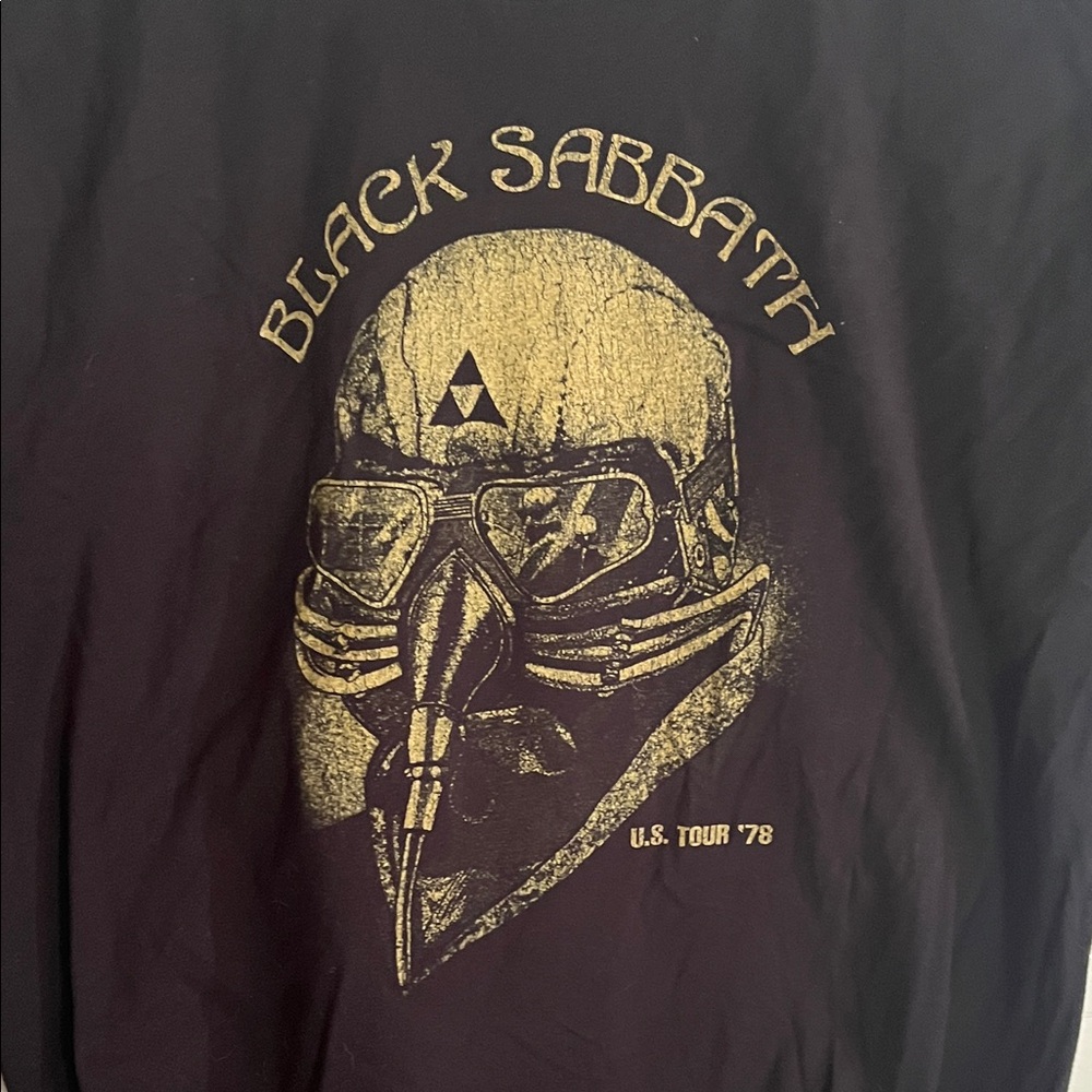 😄Black Sabbath U.S. tour 78 Repop 2016 Tshirt large